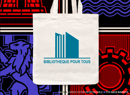 Sac coton Personnalisable Bibliothèque Médiathèque Commune